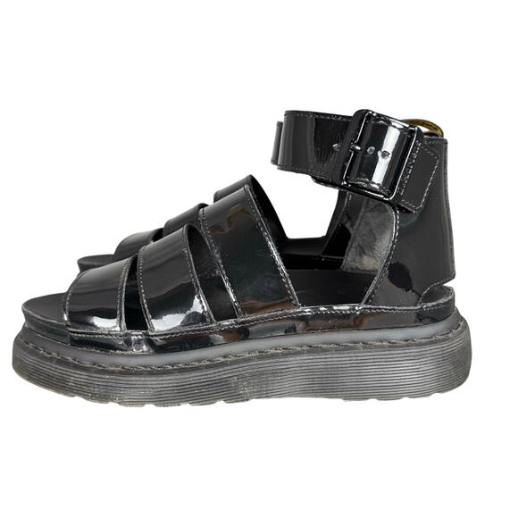 Dr. Martens The Clarissa II Patent Leather Strap Gladiator Sandals Size 6 US - Picture 1 of 8